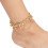 Goldene Fußkette Boho Mit Glöckchen Verstellbar Und Robust 9