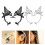 2 paar -ohrstecker, ohrcuffs, ohrhänger, modeschmuck 3