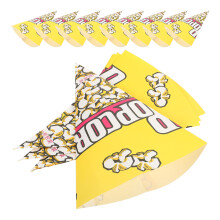 100 stuks popcornpapieren zakjes met vervijnde punten voor lekkernijen