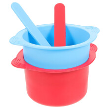 2 wax smeltverwarmer liners van siliconen met roerstokjes, anti-aanbak