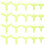 250Pcs Polypropylene Yellow Treble Hook Guards Protective Hook Covers 7