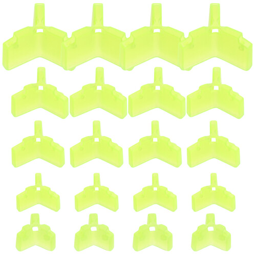 250Pcs Polypropylene Yellow Treble Hook Guards Protective Hook Covers 2