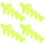 250Pcs Polypropylene Yellow Treble Hook Guards Protective Hook Covers 10