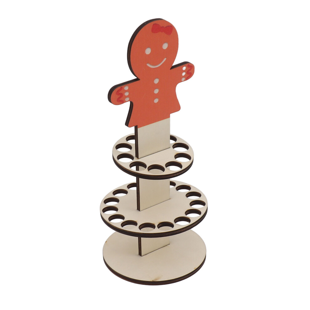 Wooden Christmas Money Holder Decor | Double Layer, 9.3cm Base-image-OPC-PKPWNHK-NEW