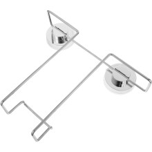suporte para revistas aço inoxidável com ventosa para
