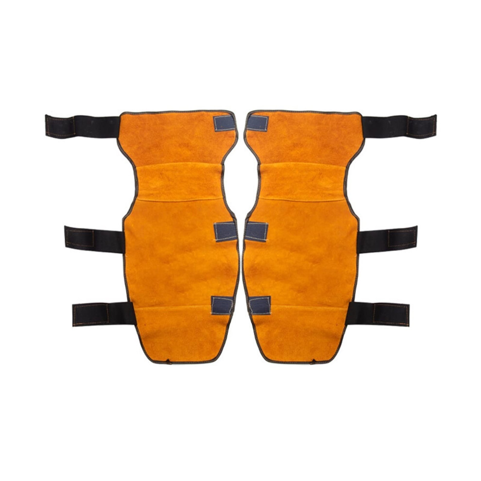 Long Welding Cover Shank Knee Pads Anti Scalding Flame Retardant Leather Protection Leg Guards Model A 30X55cm 9016109029188