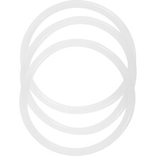 3Stk Weiße Gummiringe Für Klangschalen, Robust Und Dekorativ