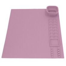 Pink Silicone Art Mat with Cup for Children – DIY Painting Surface 40x30cm