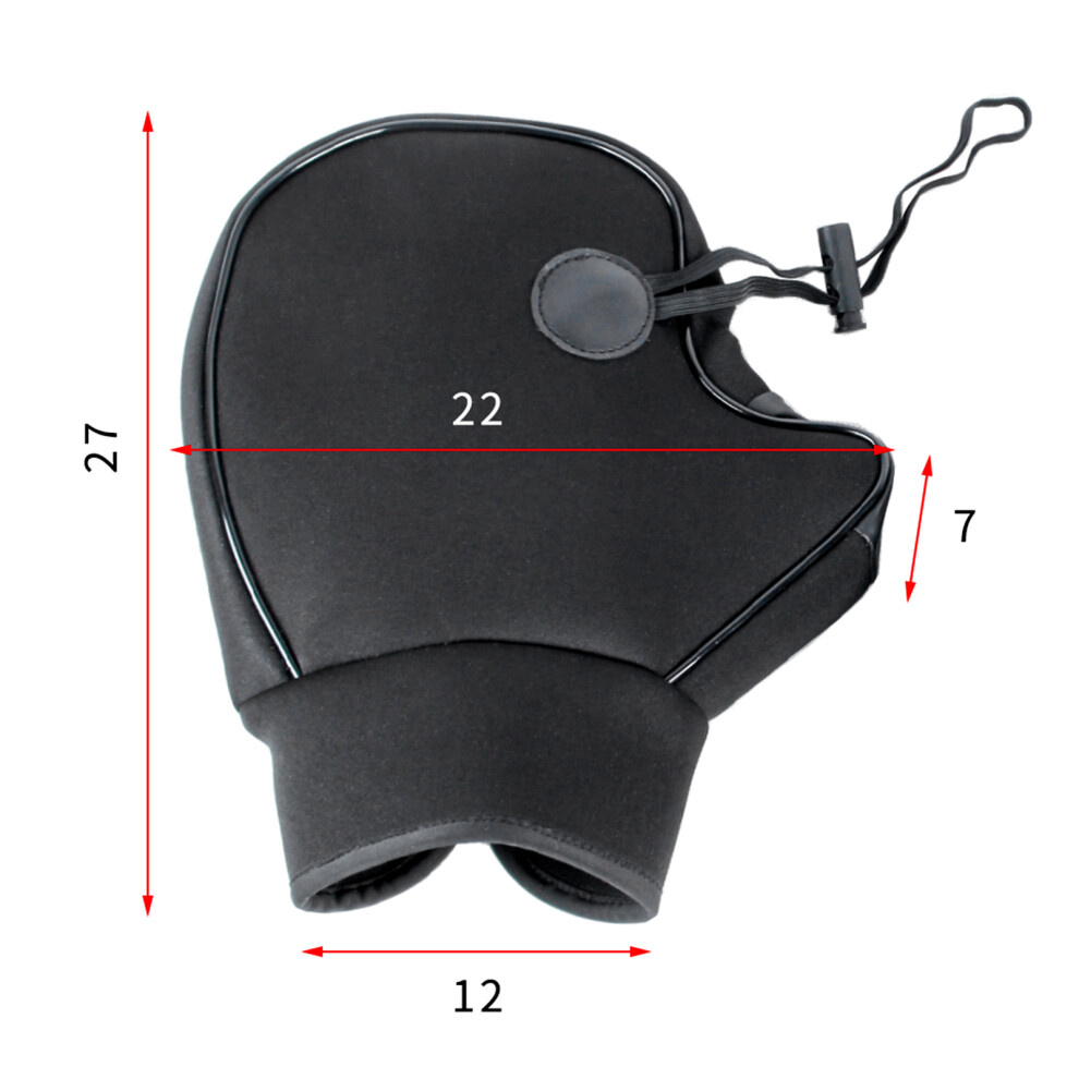 Cold Weather Motorcycle Handlebar Mittens, Waterproof Windproof Gloves, Men & Women 8221351573391
