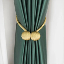(Golden, one-size) 1 Piece Simple Magnetic Curtain Tieback, Window Curtain Holder For Home Decoration