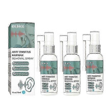 3x Tinnitus Ear Spray Ear Ringing Relieving Treatment Oil Ear Wax Cleaner Relieve Otitis Deafness Tinnitus Itching Earache