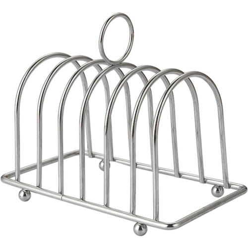 Toast Bread Rack Stainless Steel Bread Holder 6-Slice Bread Display Stand Lightweight Kitchen Tool 2