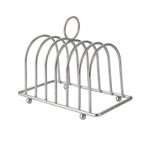 Toast Bread Rack Stainless Steel Bread Holder 6-Slice Bread Display Stand Lightweight Kitchen Tool