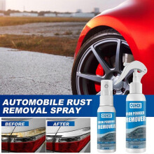 4pcs Ouhoe Iron Powder Remover, OUHOE Car Rust Remover Spray, Multi-Purpose Rust Remover Rust Inhibitor Derusting Spray, for Rust Removal of Various M