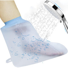 Waterproof Foot Cover For Showering, Ankle Cast Protector, Soft Elastic Cast Bag For Bandages And Wounds, Reusable Foot And Toe Wound Care
