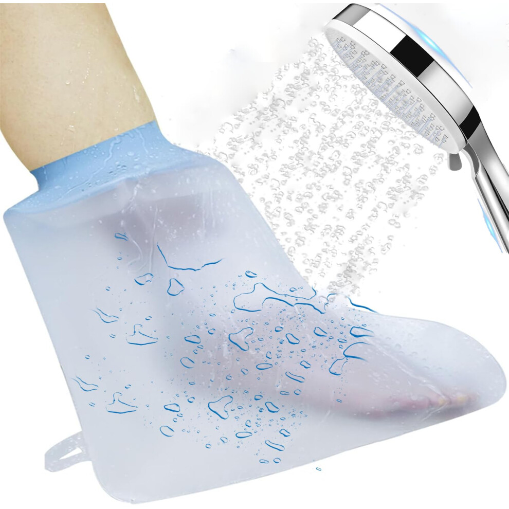 Waterproof Foot Cover For Showering, Ankle Cast Protector, Soft Elastic Cast Bag For Bandages And Wounds, Reusable Foot And Toe Wound Care