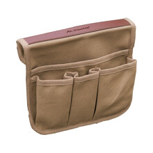 Garden Chair Arm Caddy Armrest Organizer Double Layer With Multiple Pockets Side Armrest Storage Bag Armchair Khaki