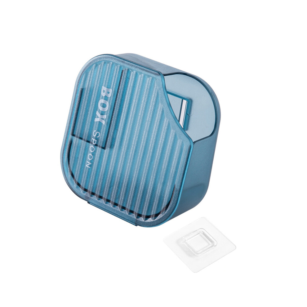 (Transparent Blue) Rice Cooker Spoon Holder Solid Color Nonslip Wall-mounted Kitchen-image-OPC-PKPYM86-NEW