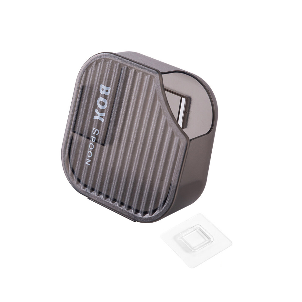 (Transparent Black) Rice Cooker Spoon Holder Solid Color Nonslip Wall-mounted Kitchen-image-OPC-PKPYM87-NEW