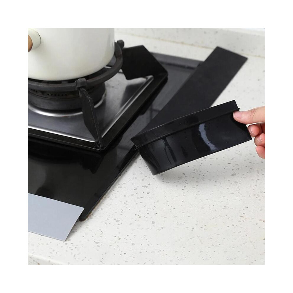(Black, 1 Count) Home Accessories Multifunctional Sealing Strip, Silicone Stove Gap Cover, Kitchen Accessories Counter Oil-Proof And Waterproof Gap Fi 5071832476085