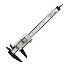 Digital Micrometer 150Mm 100Mm, Electronic Digital Caliper, Carbon Fiber Dial Vernier Caliper, Measuring Tool, Silver