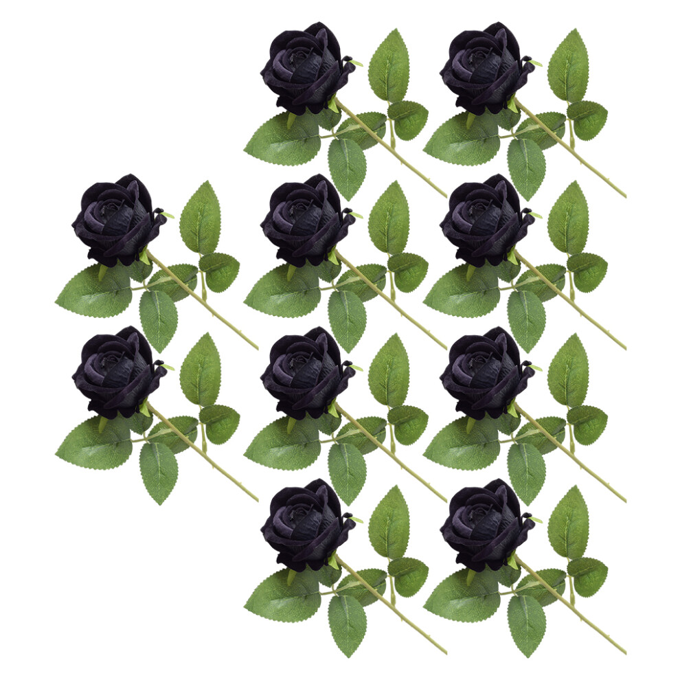 (black) 10pieces Indoor Or Outdoor Faux Flowers And Plants For Centerpiece-image-OPC-PKPYR6D-NEW