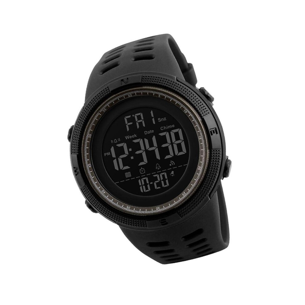 (Black Coffee, 250mm) Durable Mens Digital Sports Watch with Waterproof Stopwatch and-image-OPC-PKPYSD6-NEW