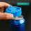 (blue, 2pcs) 2PCS Leakproof Reusable Plastic Can Covers with Scratch Resistant Feature 3
