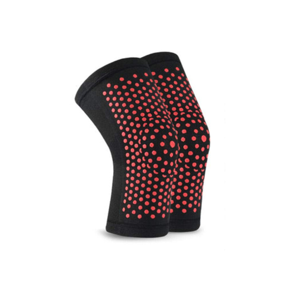 Black Winter Knee Protector Self-Heating Xxl Size For Cold Weather Joint Pain Relief