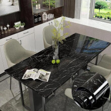 (Grey, 3m*40cm) Imitation Marble Pattern Peel and Stick Wallpaper, 1 Count Easy To Clean & Waterproof Wallpaper, Self-adhesive Wall Trim for Household &
