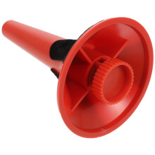 soporte para con metálico plegable y desmontable rojo