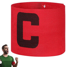 bracciale regolabile per calcio rugby pallacanestro rosso