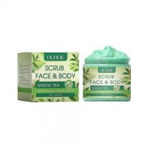 Ouhoe Green Tea Facial Scrub Gentle Moisturizing Soft Facial Smooth Skin Body Scrub Cream Facial Scrub