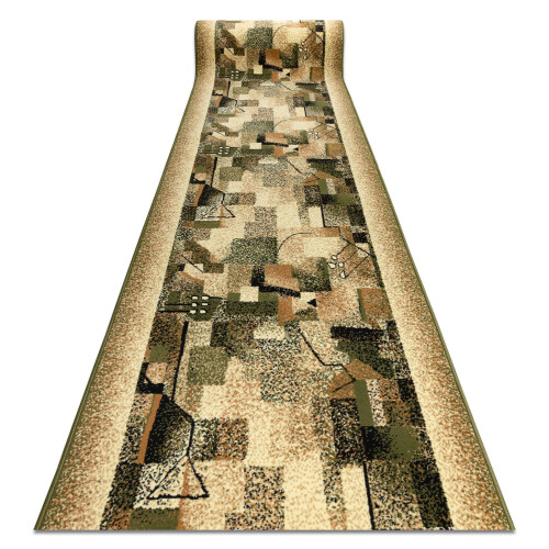 Runner BCF IMPRESJA olive 90 cm 90x380 cm