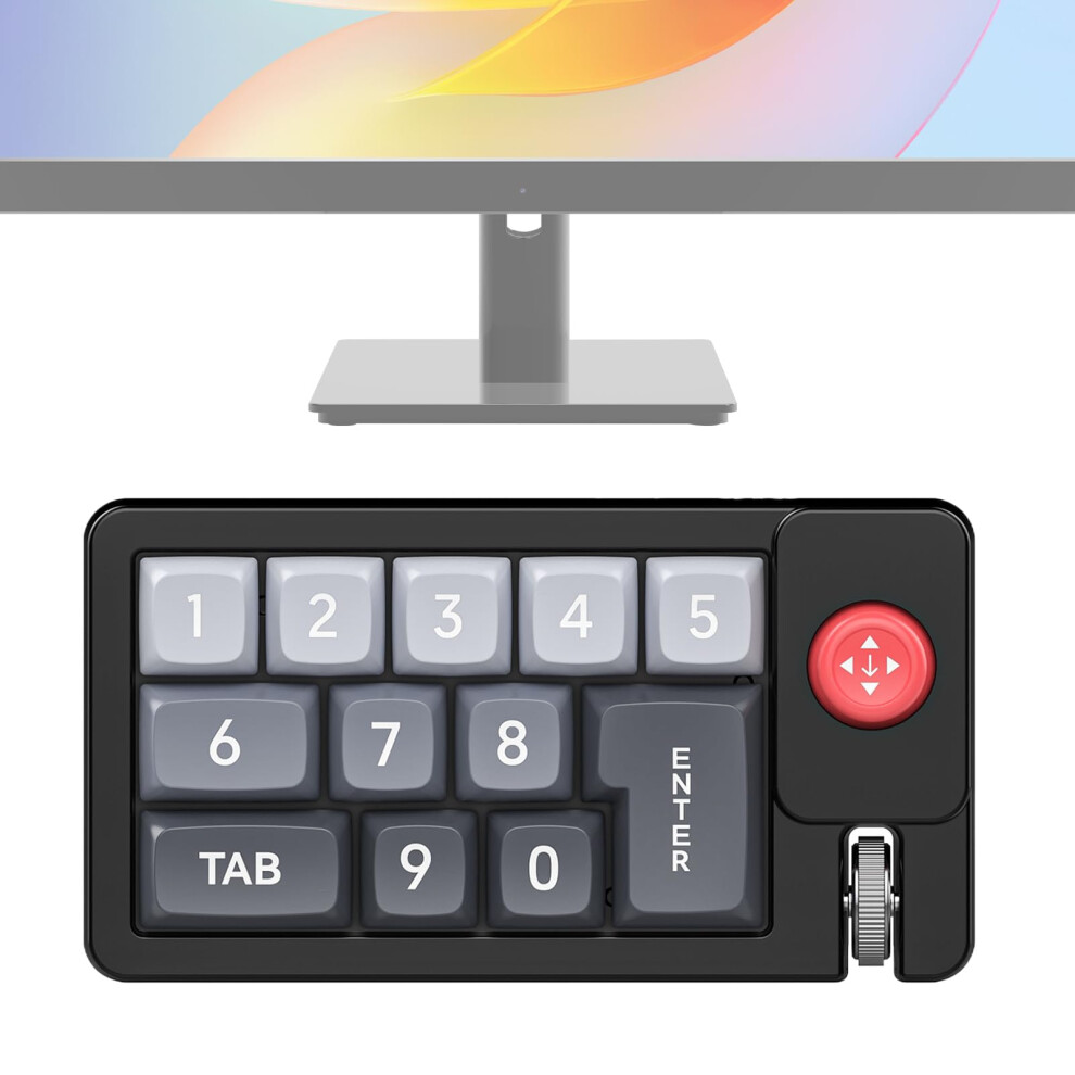 Programmable Keyboard Rgb Mechanical, Hot-Swappable Wired Numeric Keypad, Ergonomic Joystick, Music Production Black 9016109031594