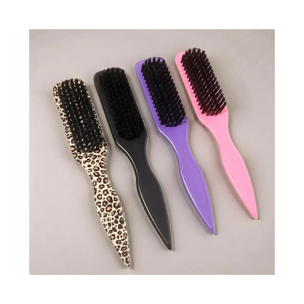 (Black, one-size) Hair Styling Brush Detangler Brush, 1 Count Vintage Oil Head Styling Brush, Hair Straightening Comb, Heatless Straightener Comb, Hai