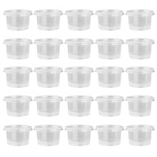 50 stuks 140 ml transparante wegwerpbakjes met