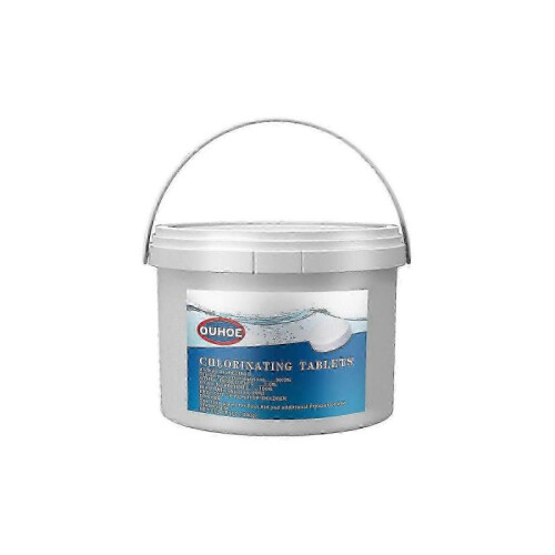 OUHOE Chlorinating Tablets, Water Cleaning Pool Cleaning Multifunctional Cleaning Effervescent Table