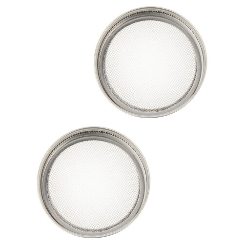 2 keimgläser aufsätze mit siebeinsatz 86 mm