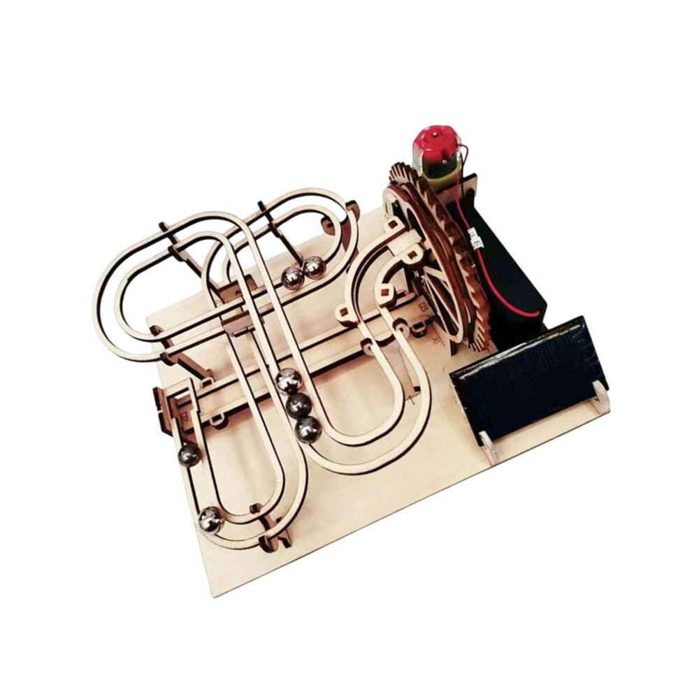 3D Wooden Puzzle Marble Run Kits Pre-Cut Assembly DIY Model Building-image-OPC-PKQ2CG2-NEW