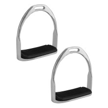 Flexible Horse Riding Safety Stirrups Stainless Steel For English Riding 1 Pair Non Slip Compatible With English Saddles