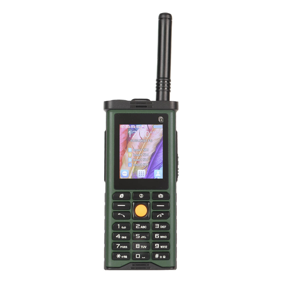Sg8800 Rugged Senior Phone 4 Sim 4 Standby 2.4" 10000Mah Green 7891351586915