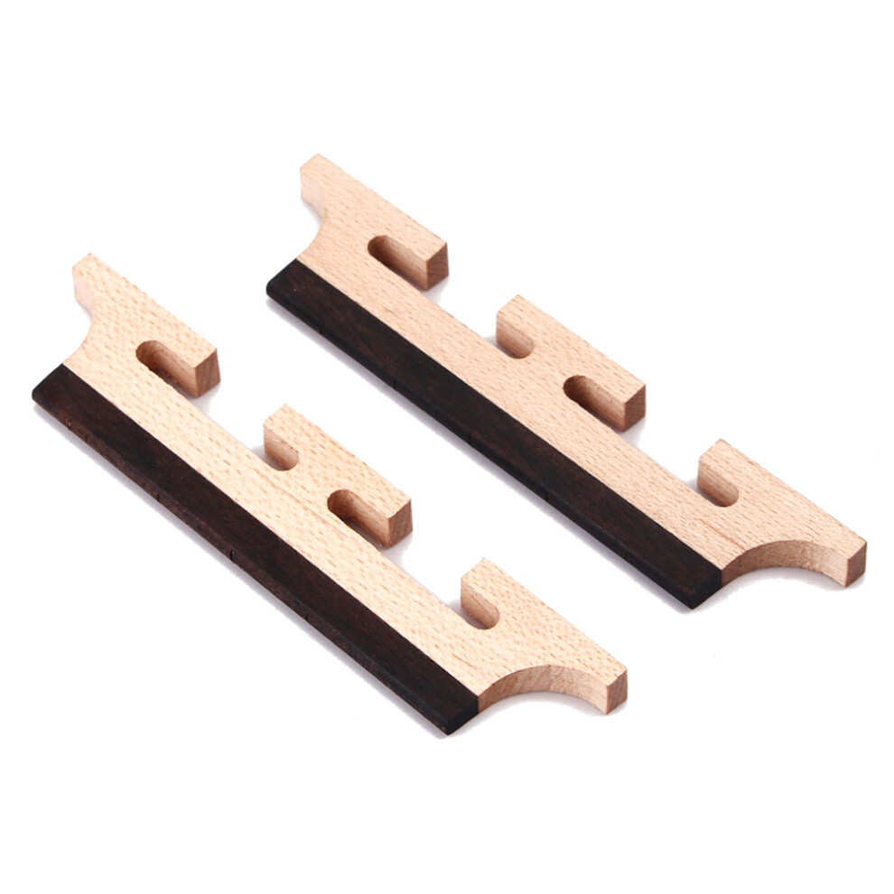 2 Szt. 5-łAnowe Mostki Z Drewna RóżAnego Do Banjo, Ukulele, Gitary-image