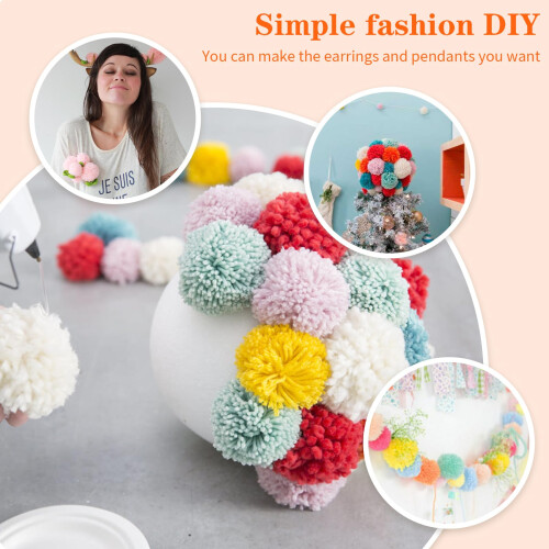 Easy To Pompom Maker For Crafting Projects Durable And Reliable DIY 2