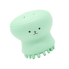 (green, 208x208x165 Inch) Octopus Silicone Face Brush for Relaxing Massage and Deep Cleansing