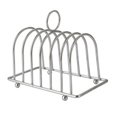 Bread Loaf Stand Toast Rack Holder Silver - Serving Grid - Cooling Station - Baking Shelf For Dining Room