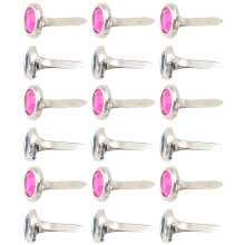 100 pz mini fermacarte metallo 8x15 mm rotonda per scrapbooking