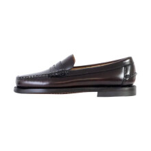 Mocassim de Couro Sebago Classic Dan Mulher - Marrom Burgundy