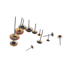 100 olhos marrons 3-12 mm para artesanato diy, pelúcias e scrapbooking