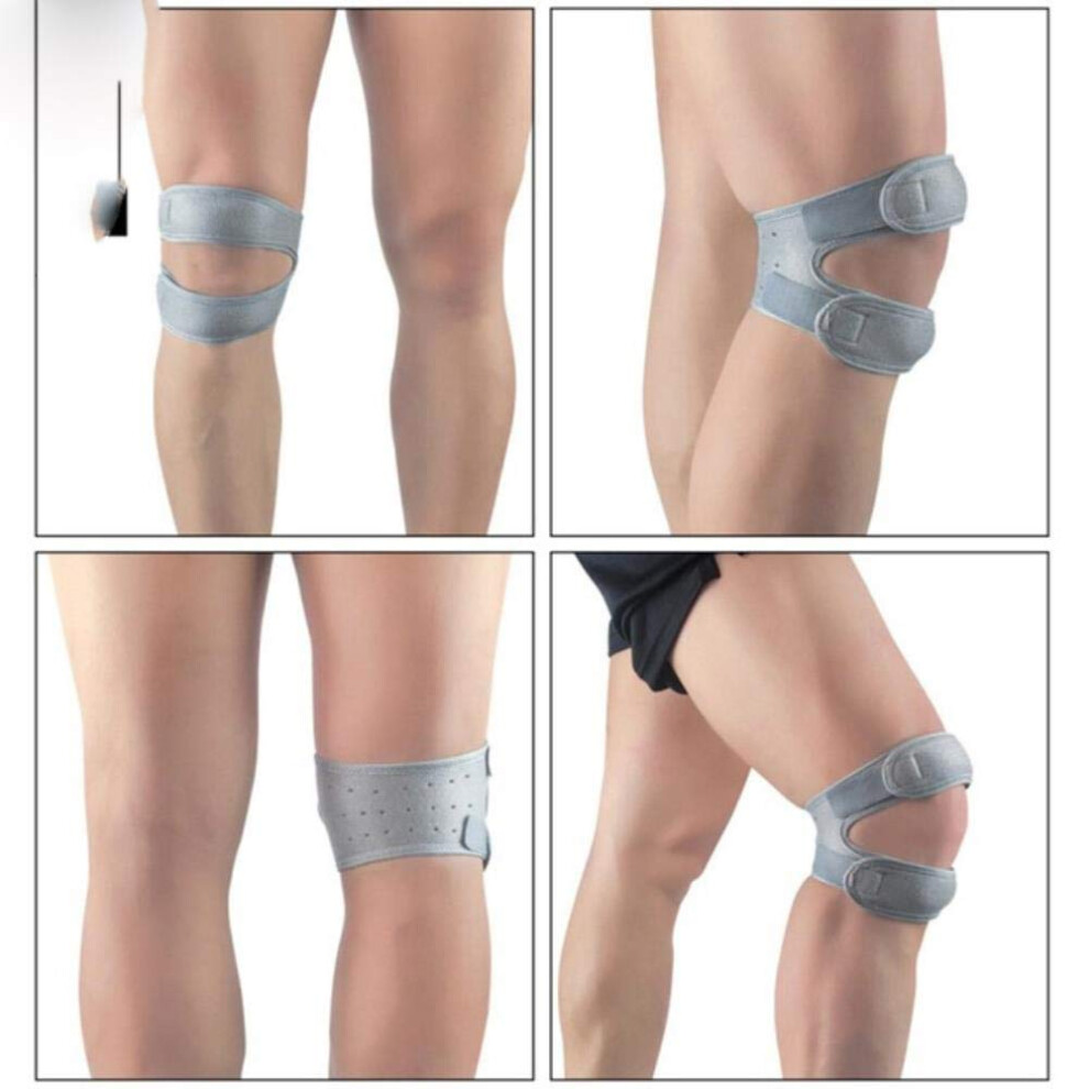 Pressurized Knee Wrap, Knee Sleeve Support Pad, Elastic Braces, For Basketball Tennis Cycling, Dark Grey, Pair
